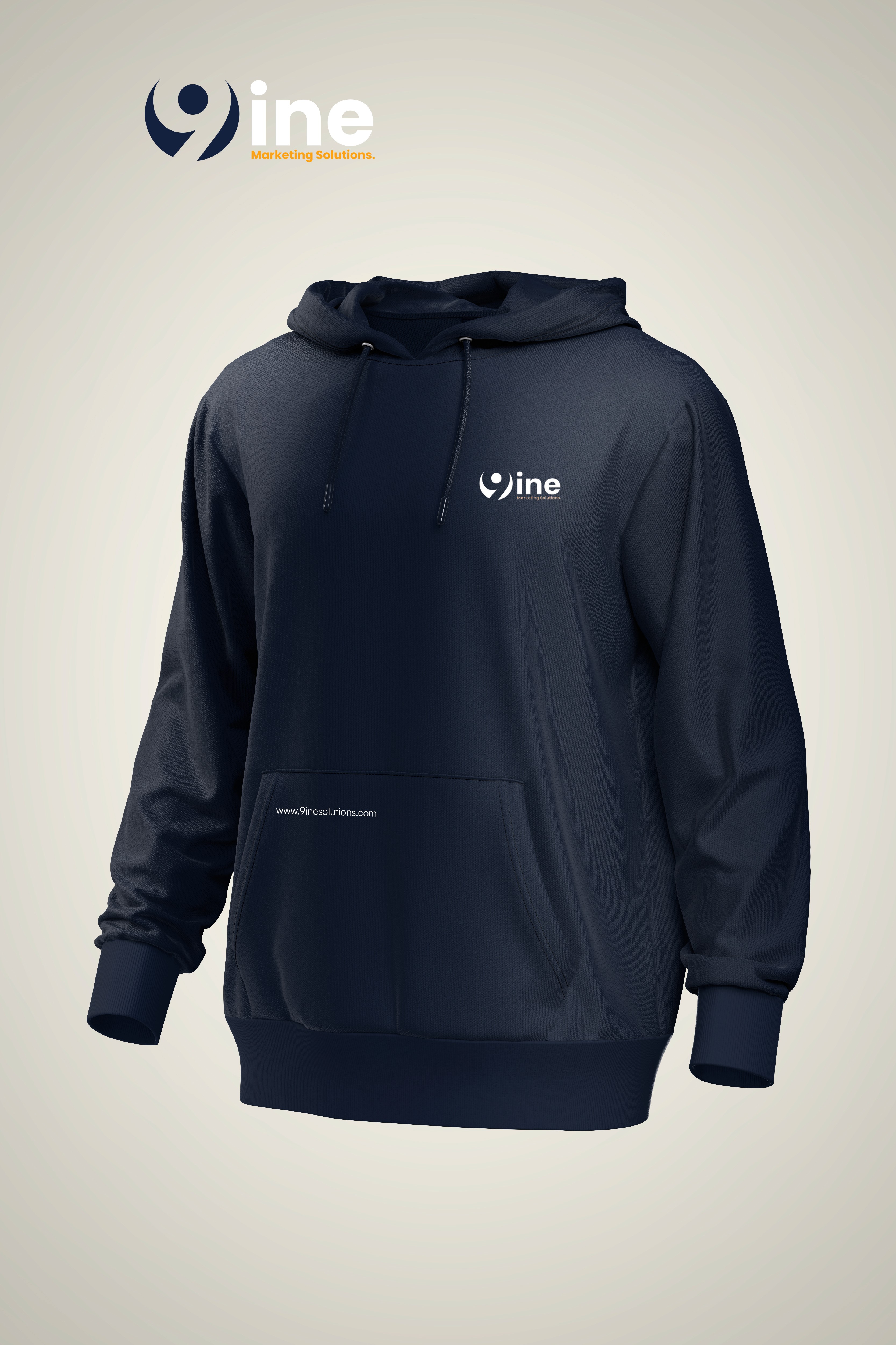 Navy Customizable Hoodie Mockup