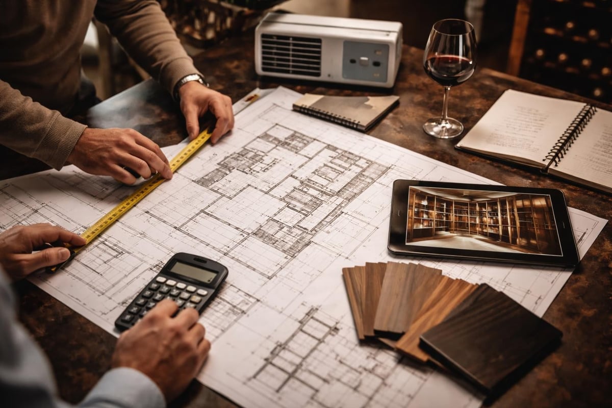 Wine cellar layout planning