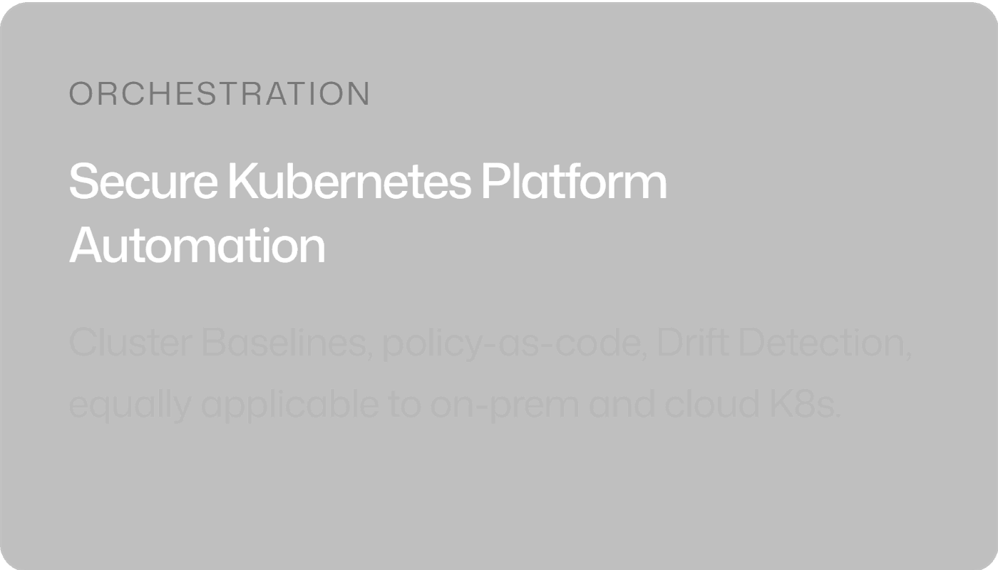 Secure Kubernetes Platform Automation
