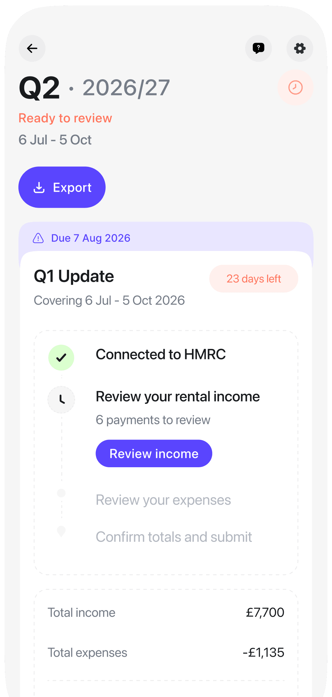 August App for Landlords HMRC MTD