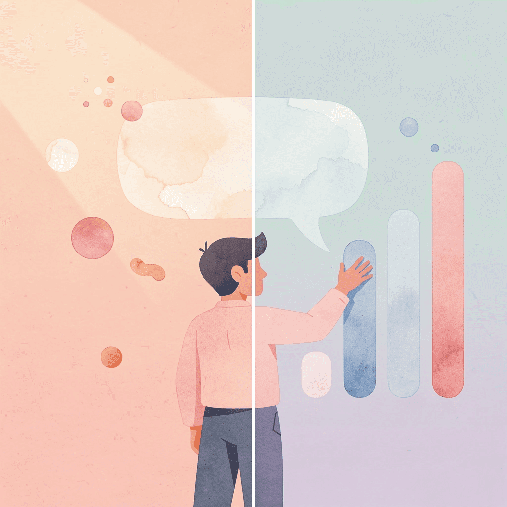 Split scene showing Arabic origins in the Arabian Peninsula versus Urdu development in South Asia