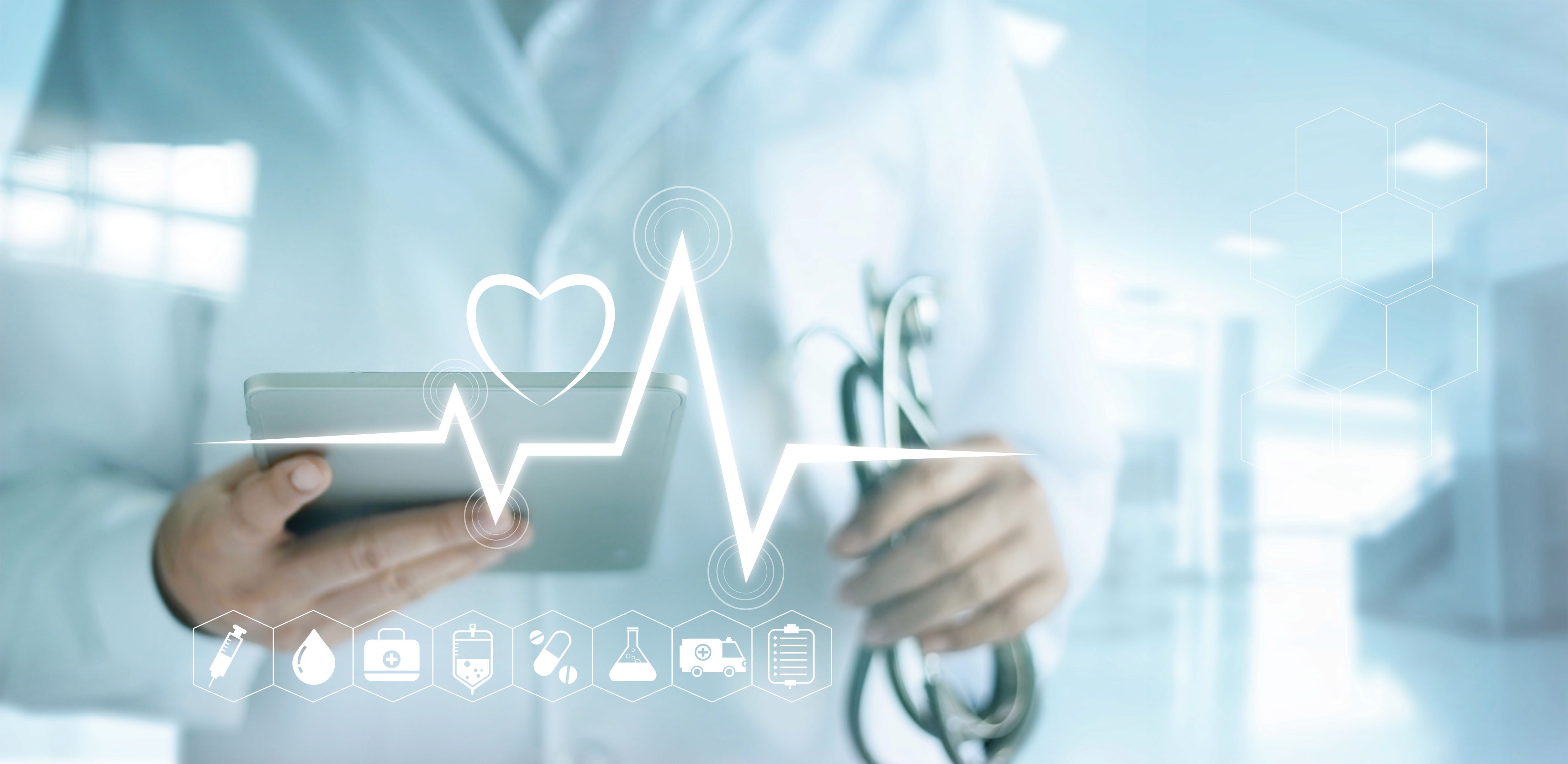 Physician Using New Technology