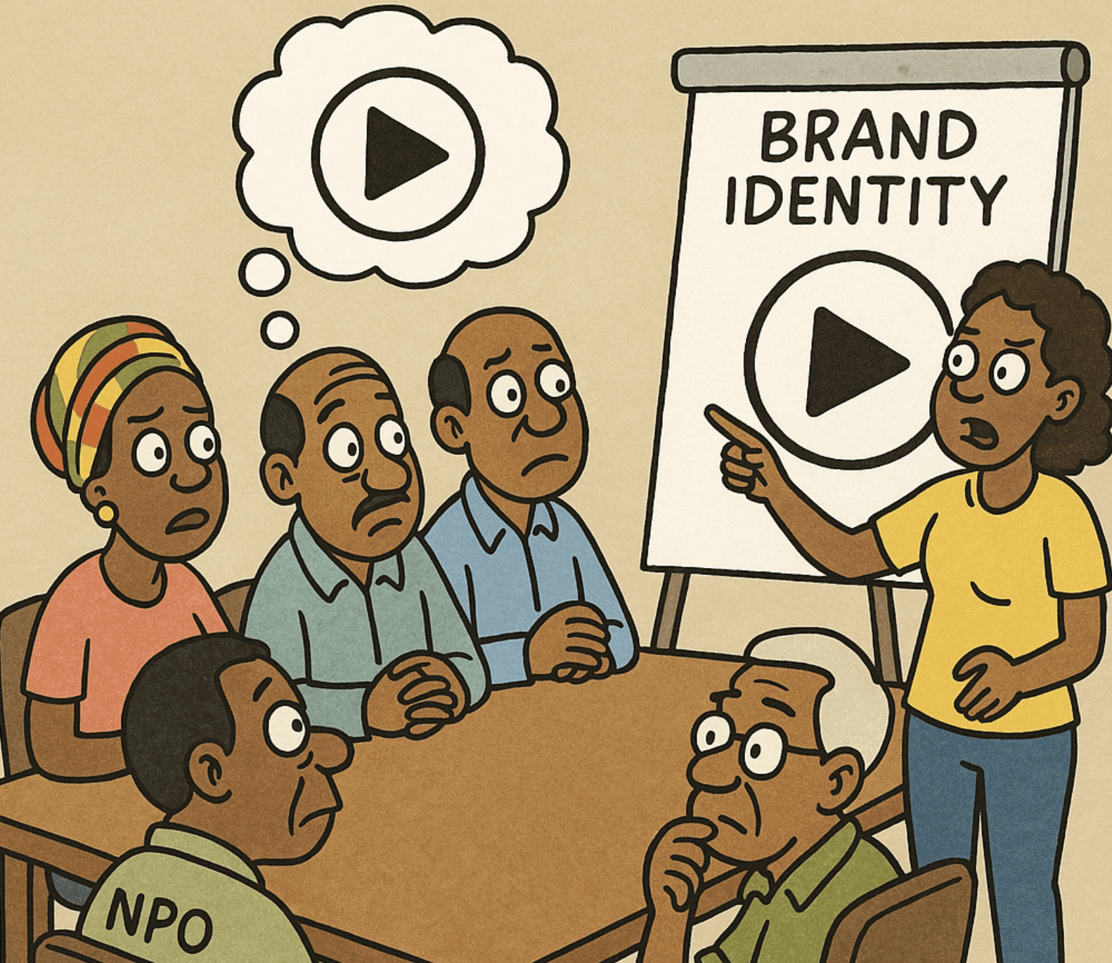 Cartoon of a nonprofit