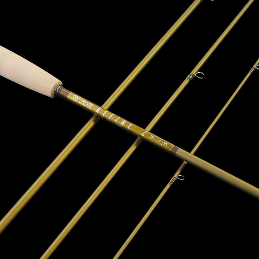 refine z fly fishing rod by taylor fly fishing green olive blank