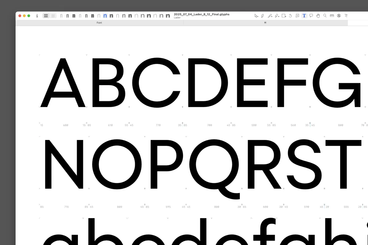 Lader font file