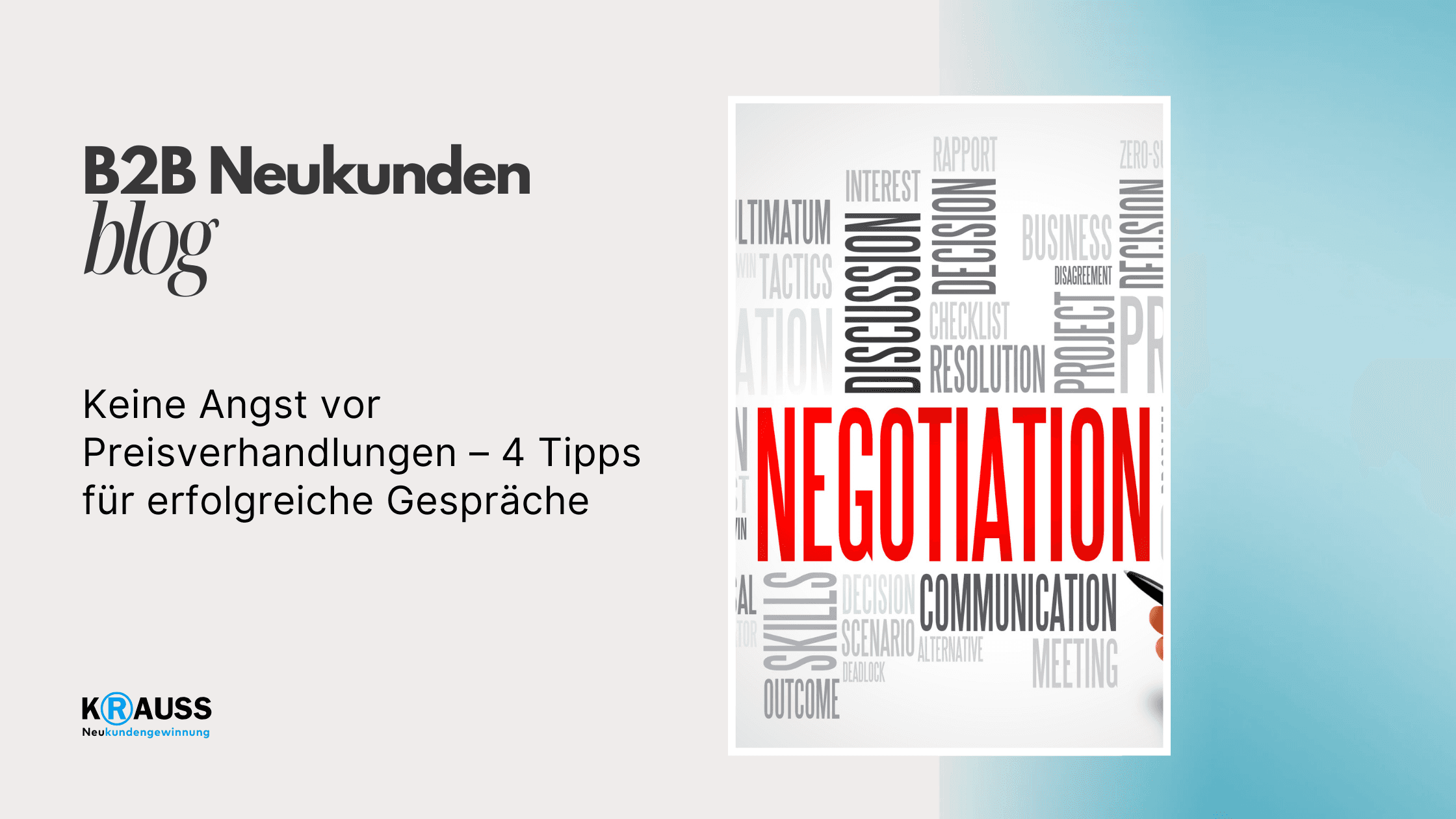 Keine Angst vor Preisverhandlungen – 4 Tipps für erfolgreiche Gespräche