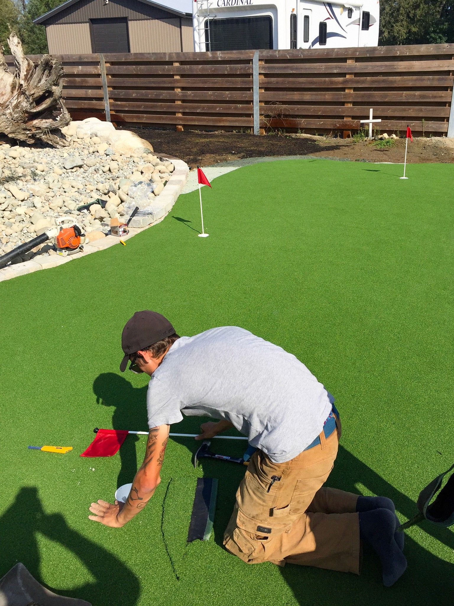 Gardener team at work