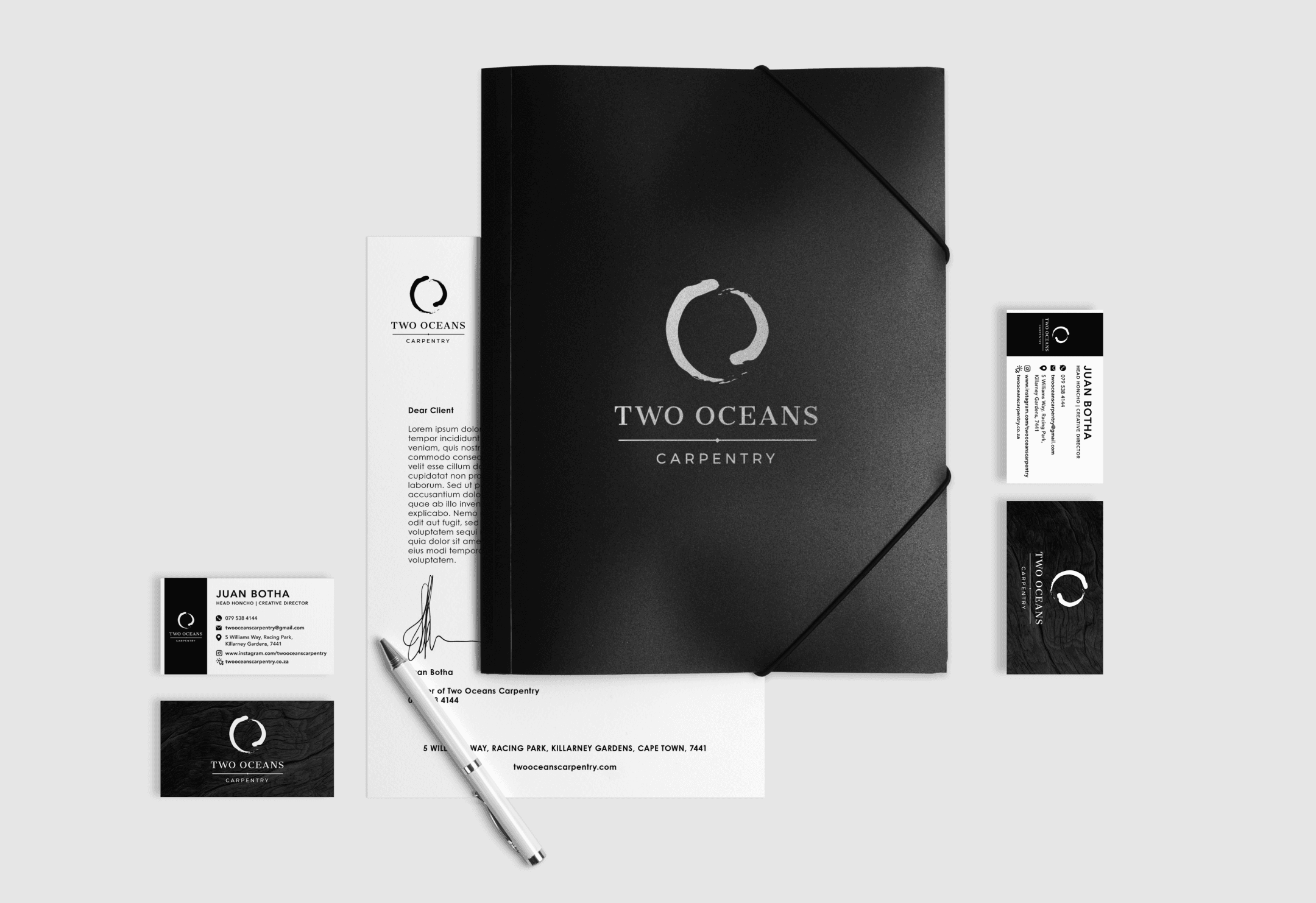 Two Oceans Carpentry corporate identity