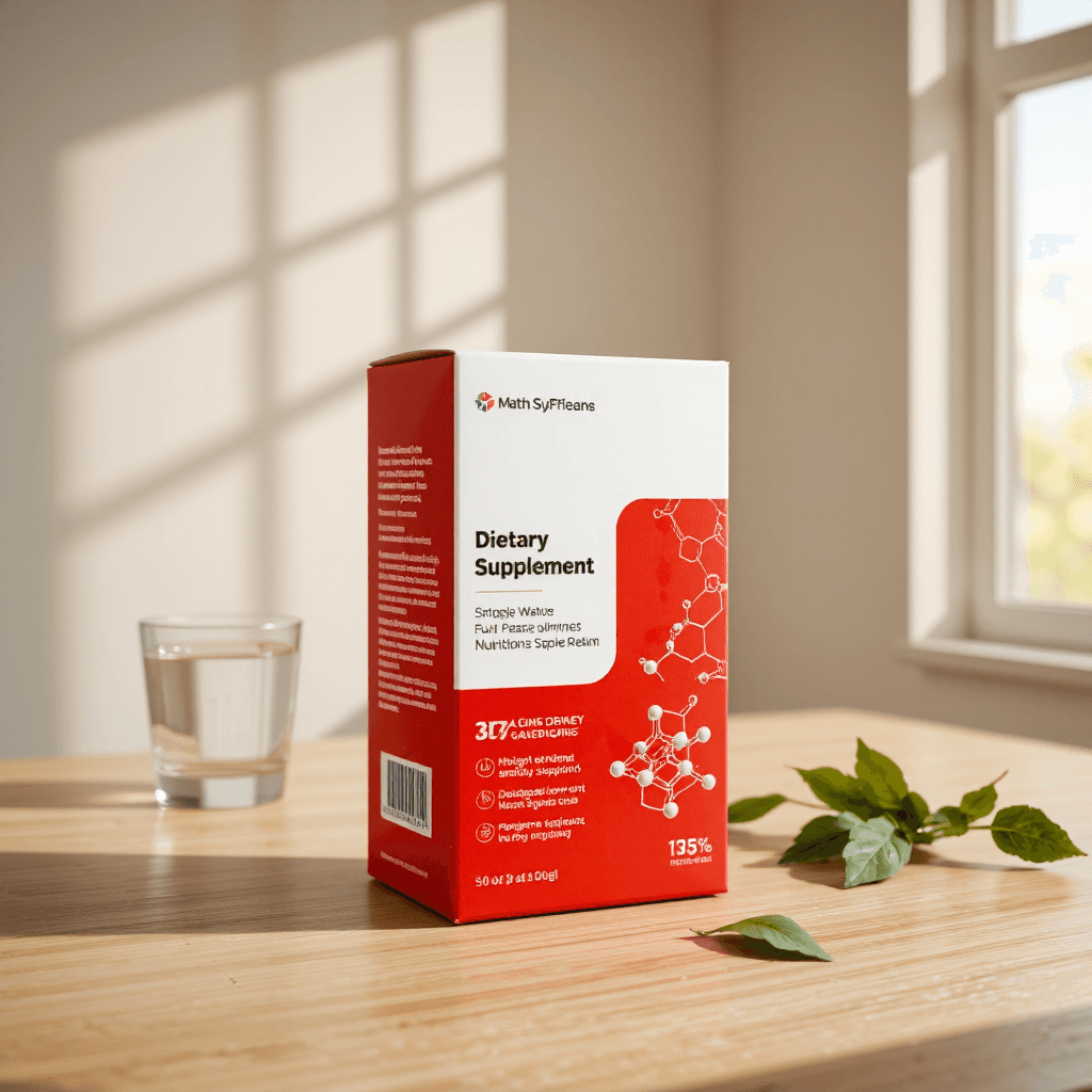 product photography of box of dietary supplement