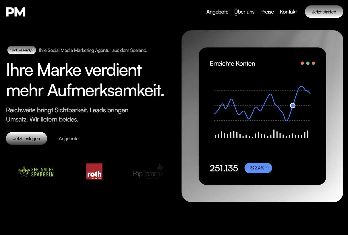 webdesign von social media marketing agentur probstmedia