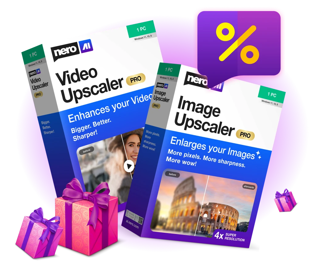 nero ai image upscaler and nero ai video upsclaer bundle
