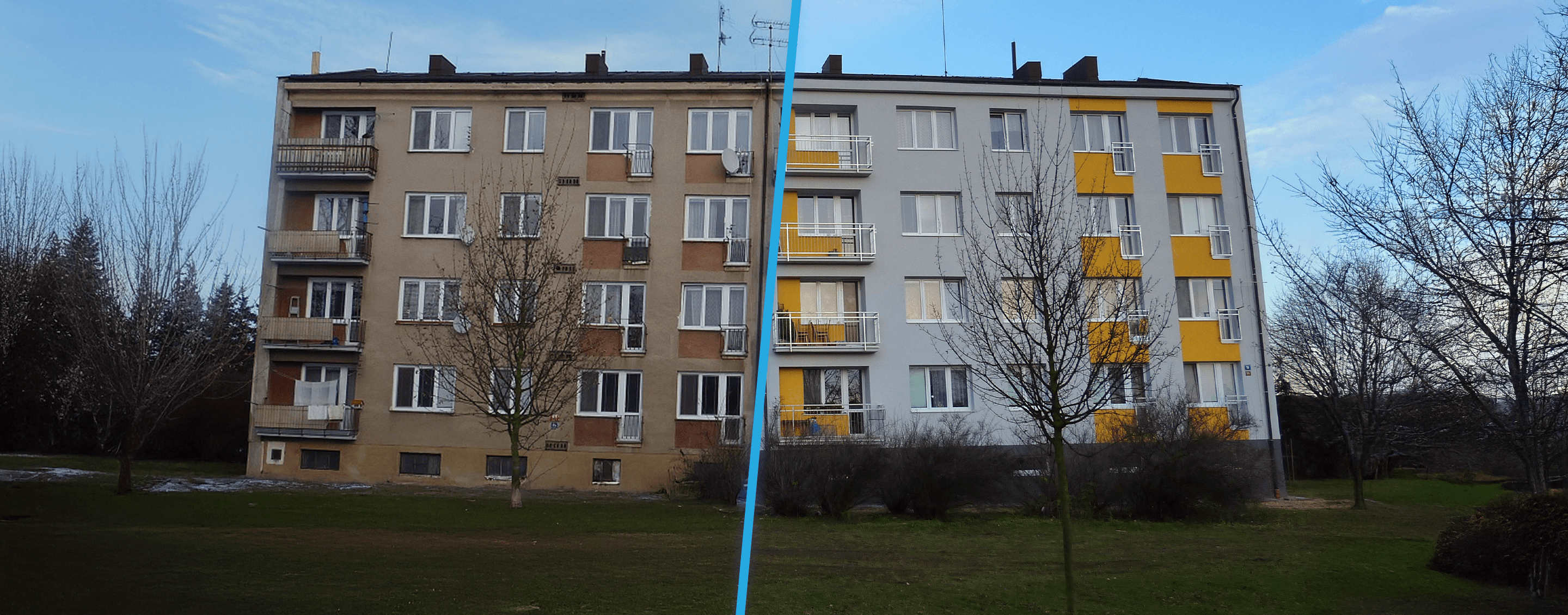 Rekonstrukce domu před a po