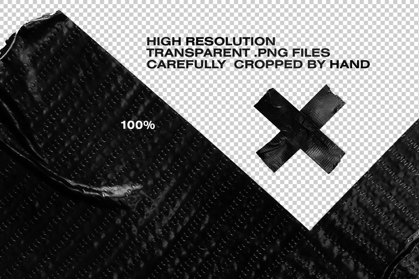 Isolated Adhesive Tape Pieces high resolution transparent PNG files carefully hand cropped for professional graphic design