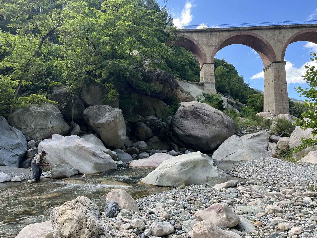 Euro nymphing Côte d'Azur river
