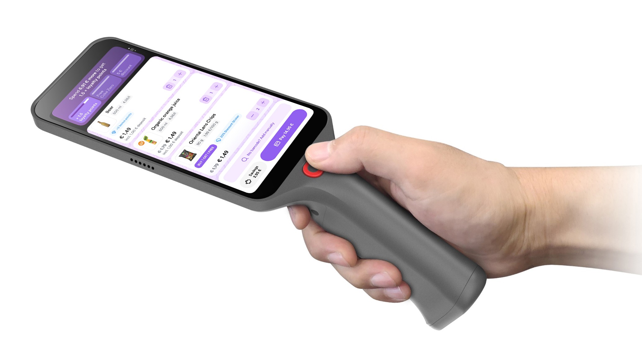 shopreme scan and go on handheld scanners honeywell retail media multistep promotion