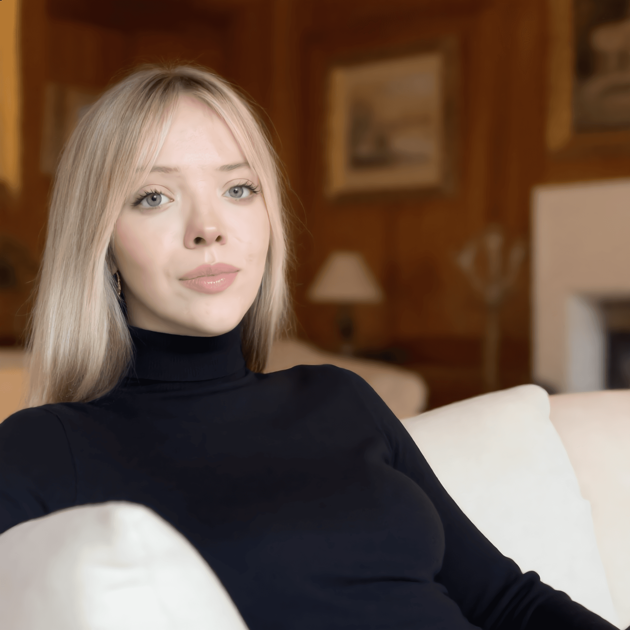 person sitting in a chair in front of a man