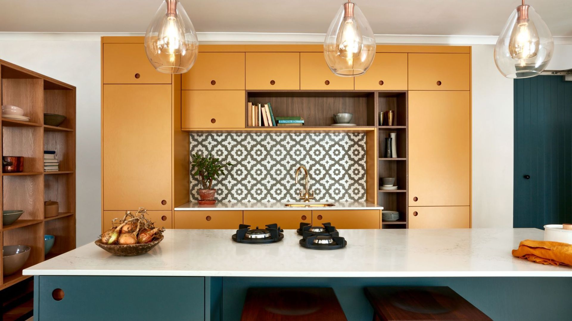 Teal and Burnt Orange