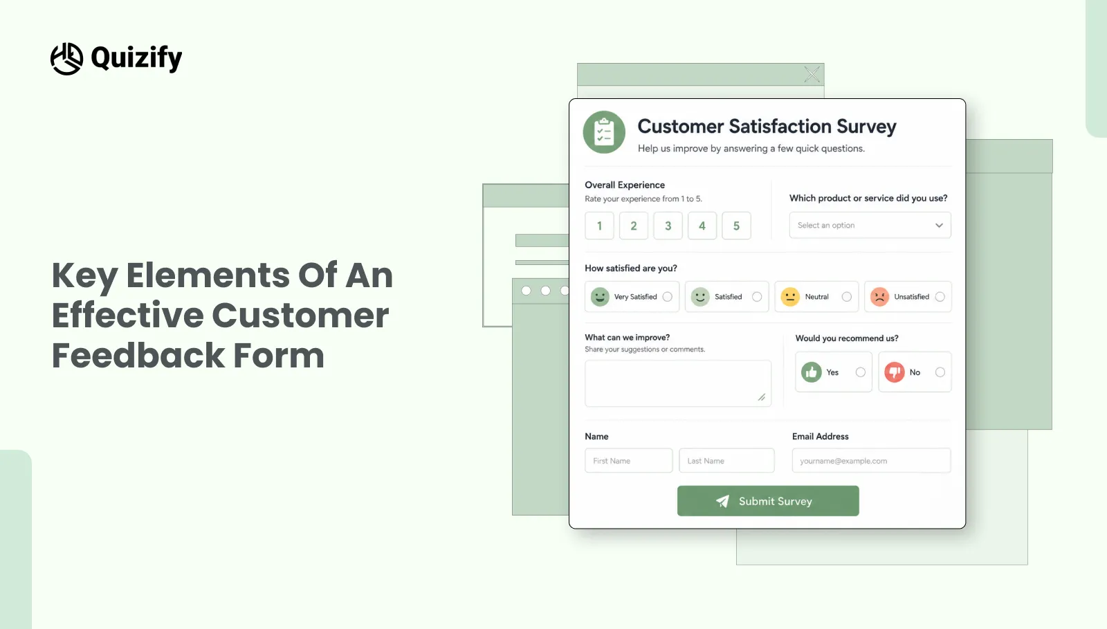 Key Elements of an Effective Customer Feedback Form | Quizify