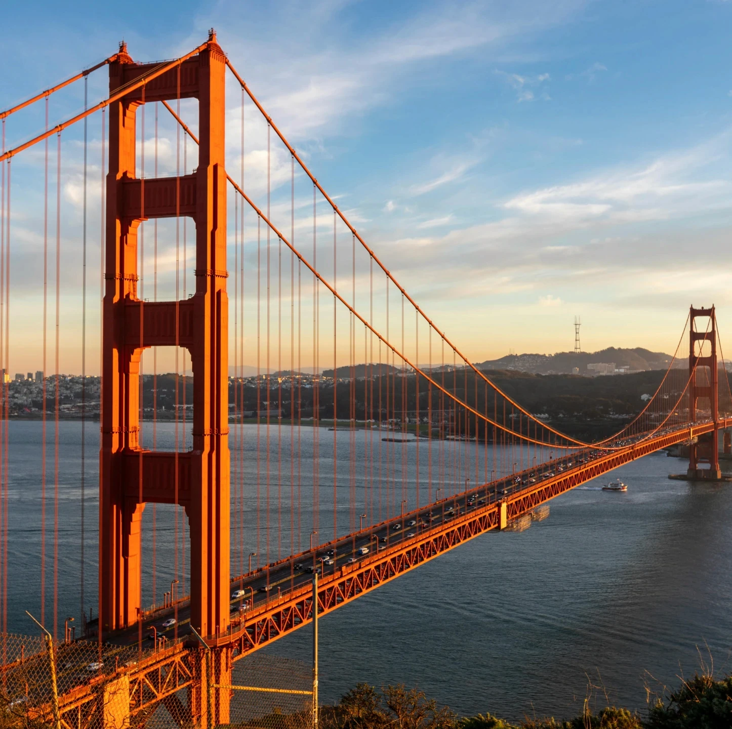 A photo of golden gate bridge in the united states.