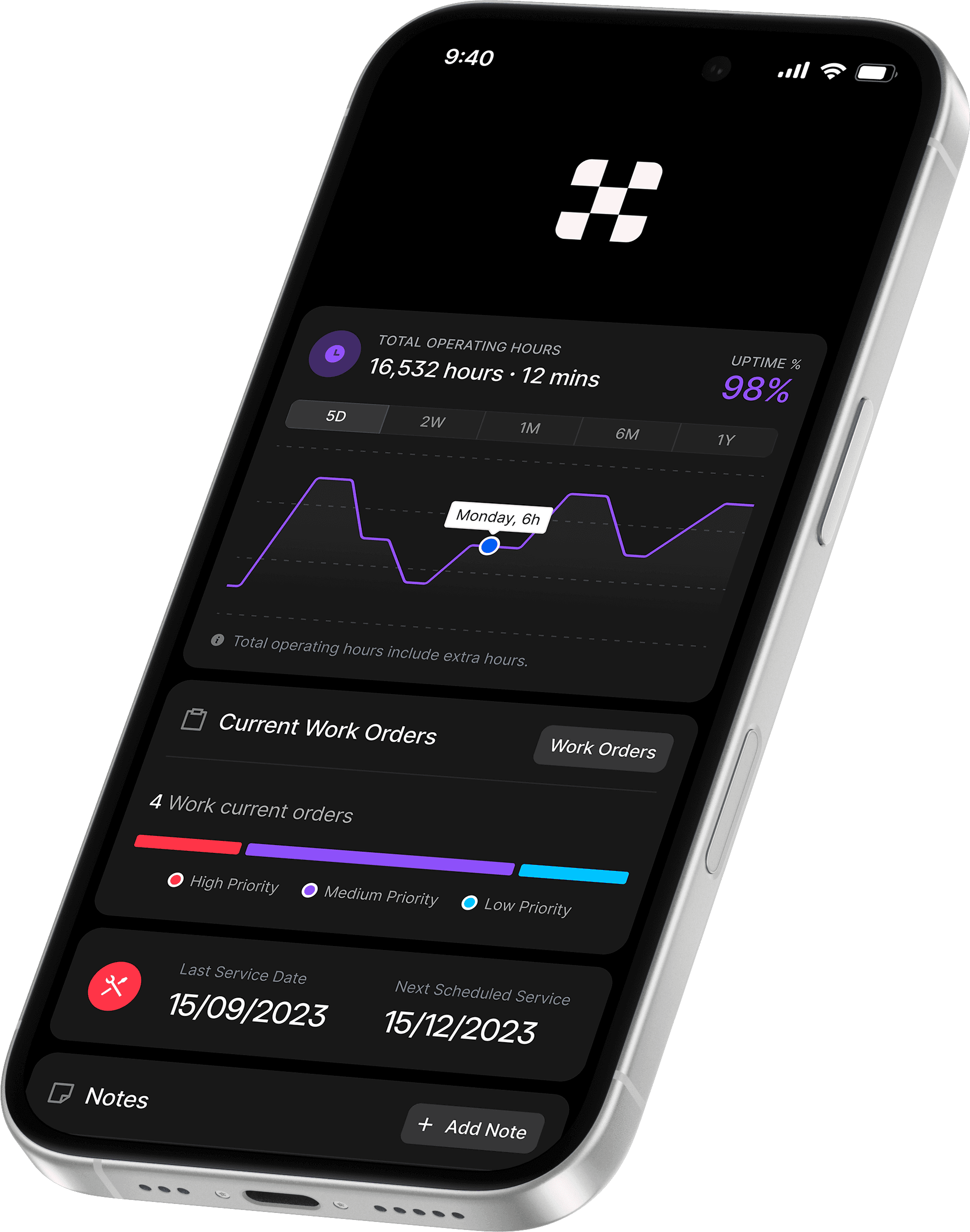 Image of custom application on phone