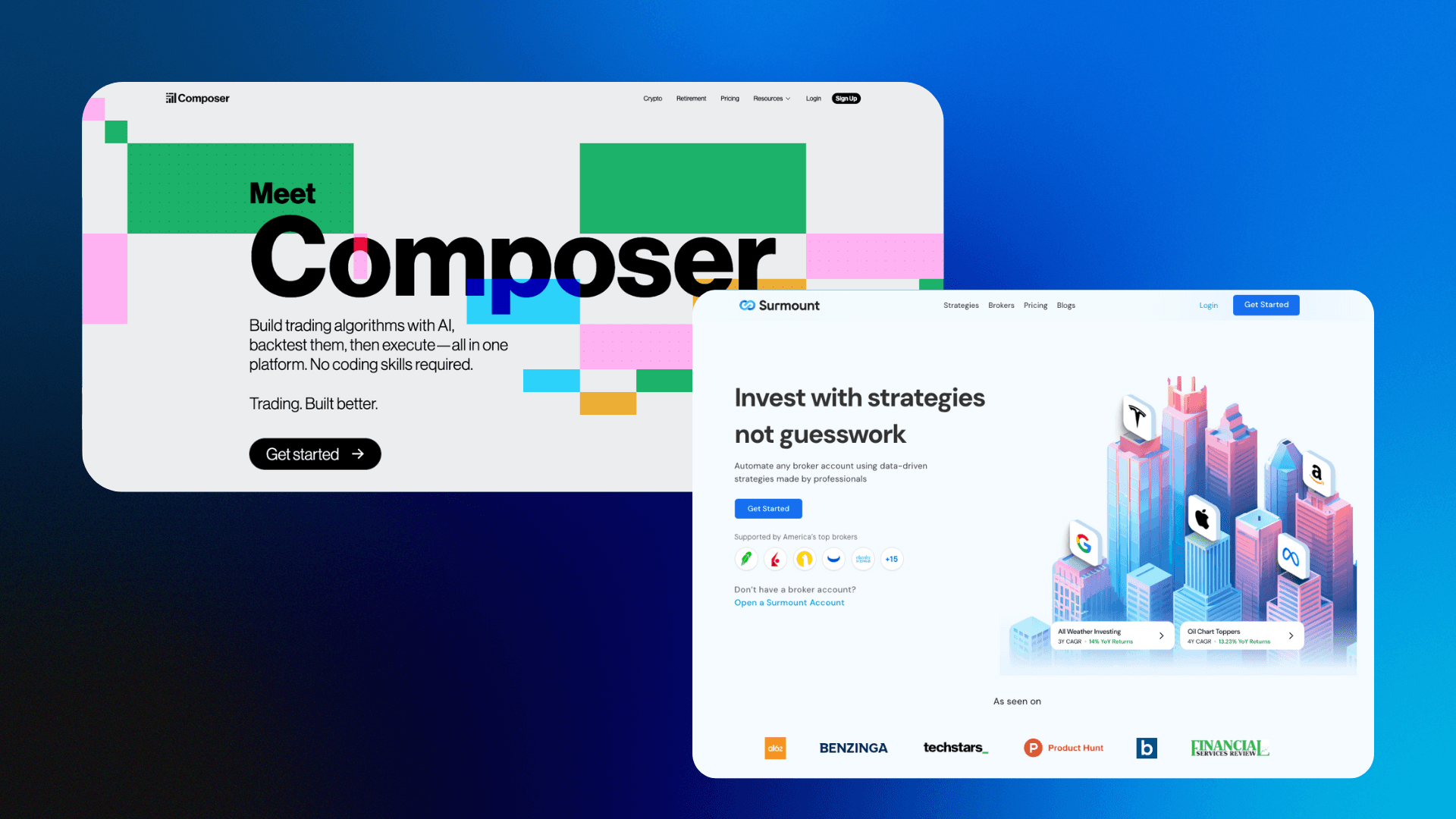 surmonunt vs composer automated trading