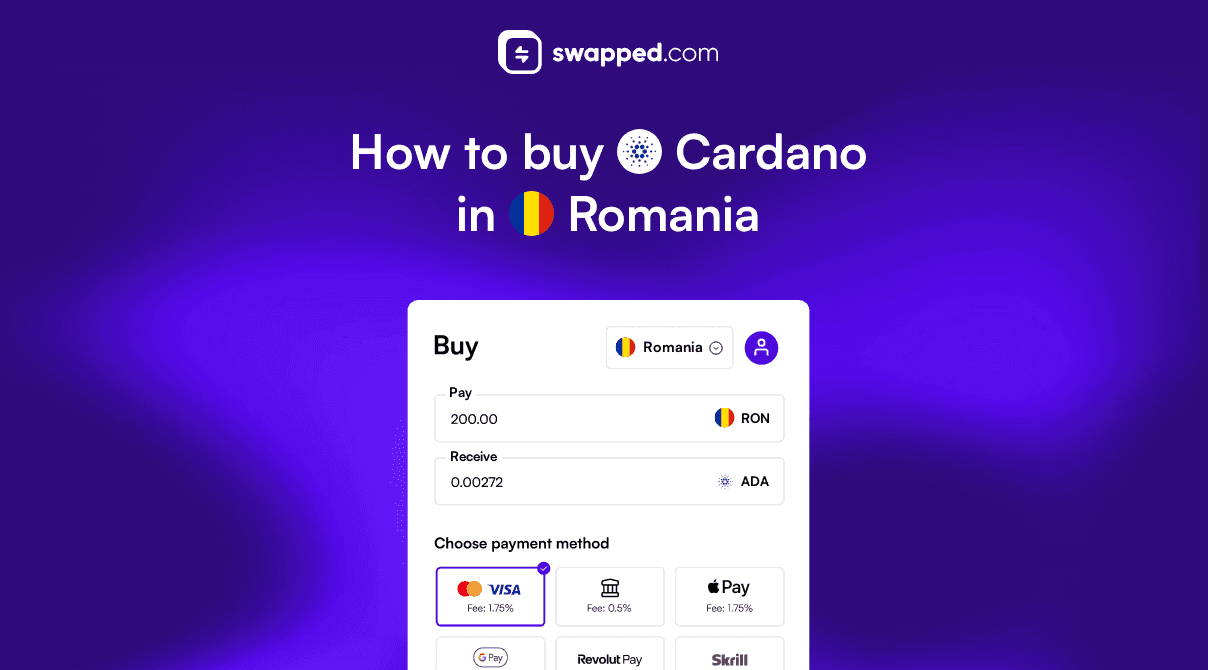 How to buy Cardano (ADA) in Romania with RON