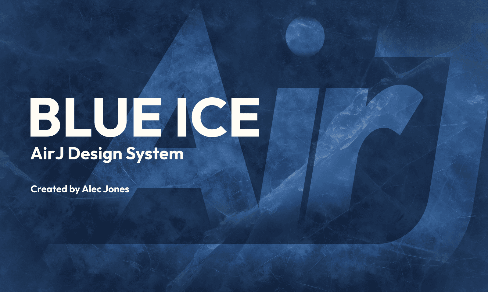 Cover image for my design system, "Blue Ice".