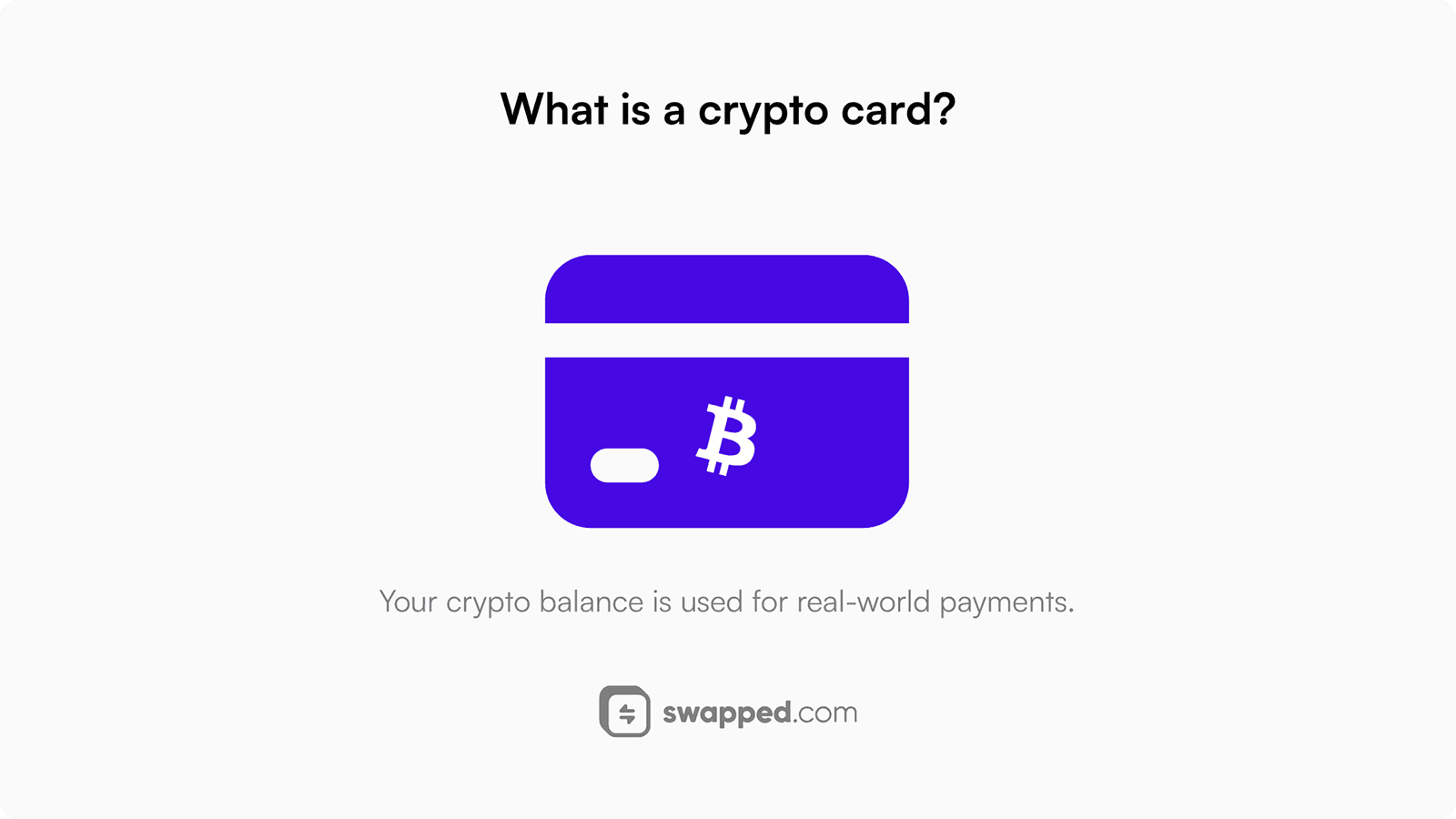 What is a crypto card?