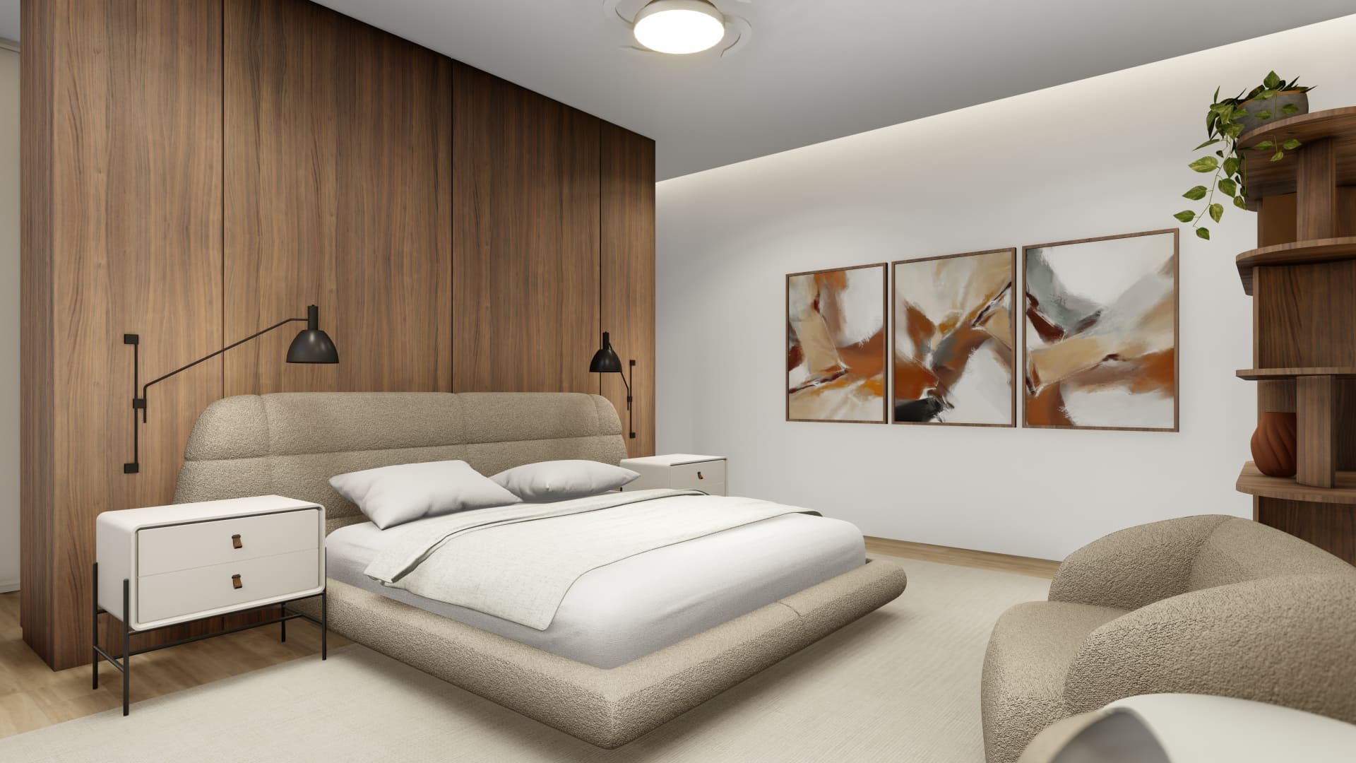 Projeto de interiores assinado pela Meraki Arquitetura, com ambientes personalizados que unem conforto, beleza e identidade do cliente.