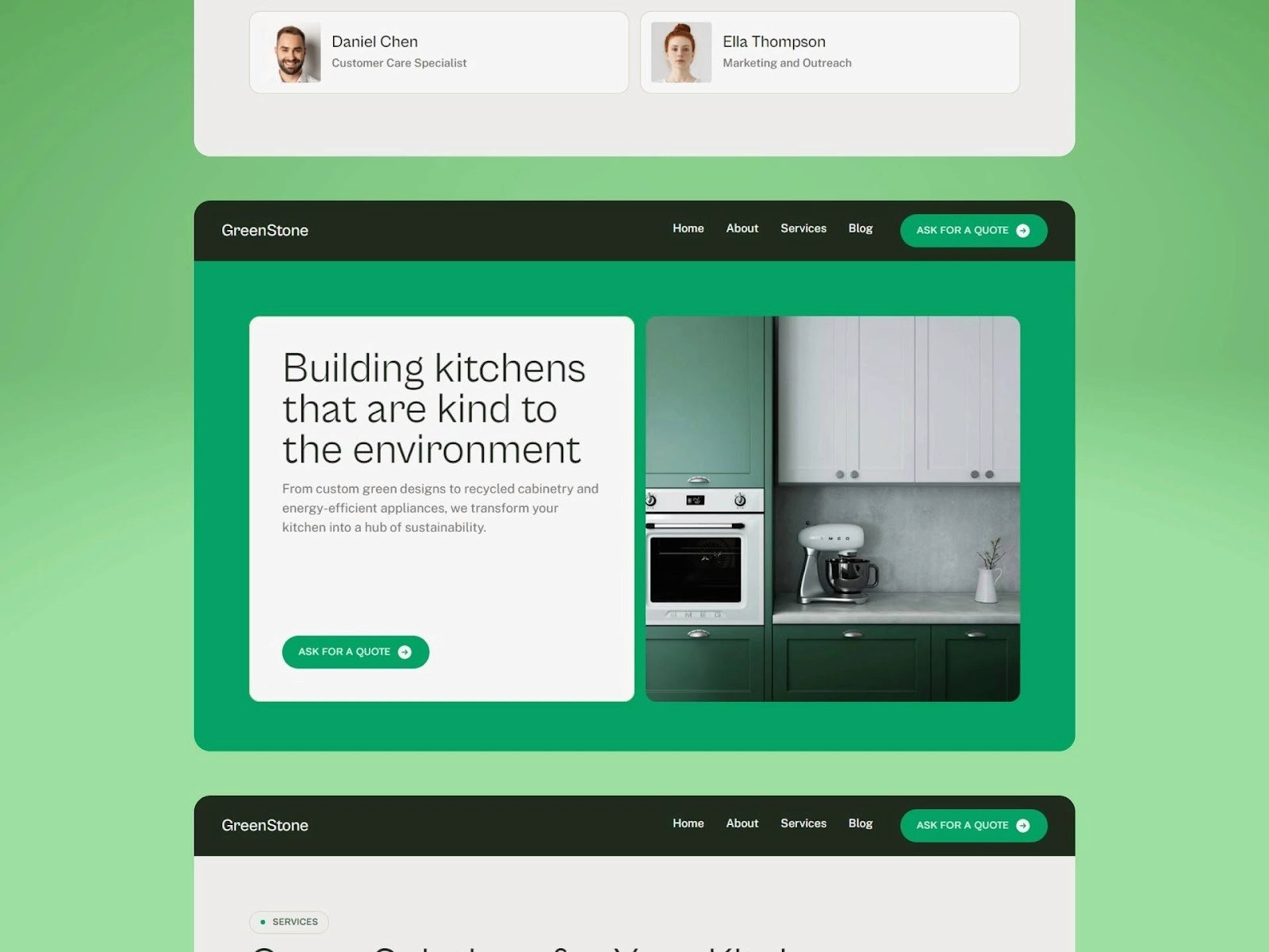 greenstone responsive template