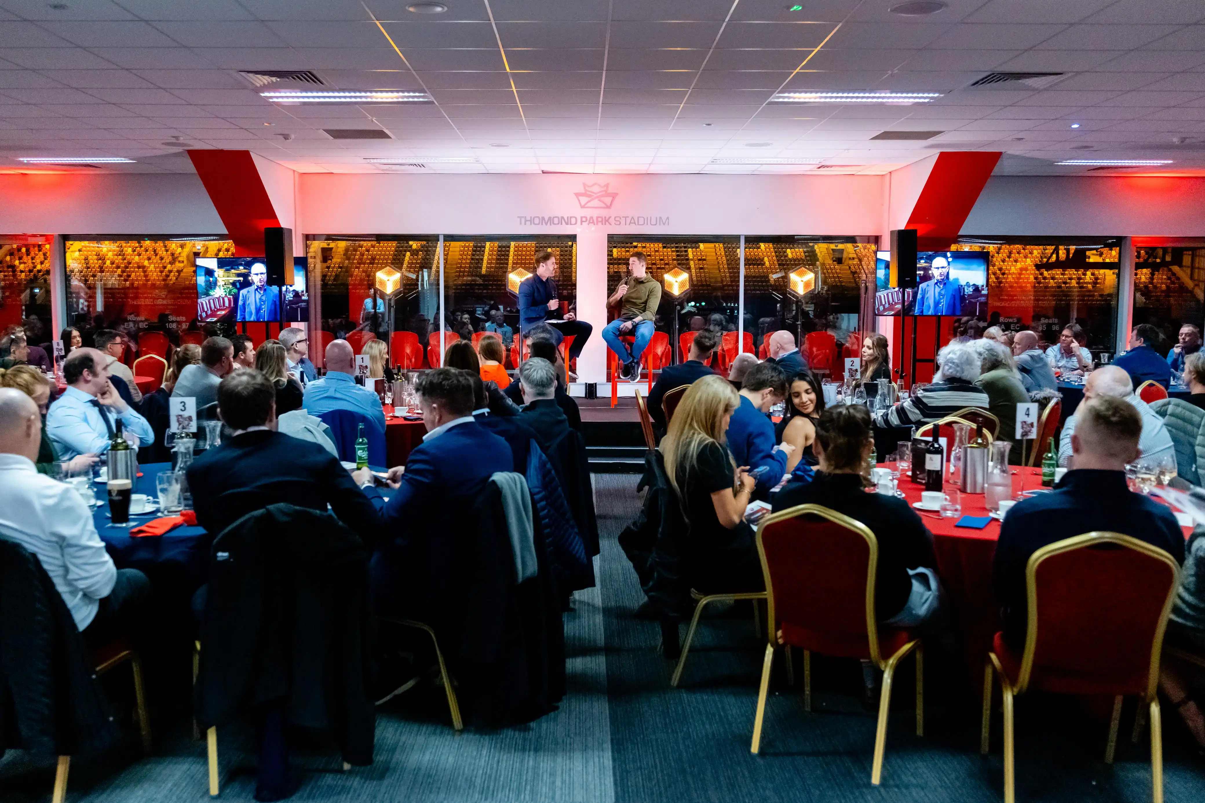 Crowd at sporting club ireland event at thomond park stadium