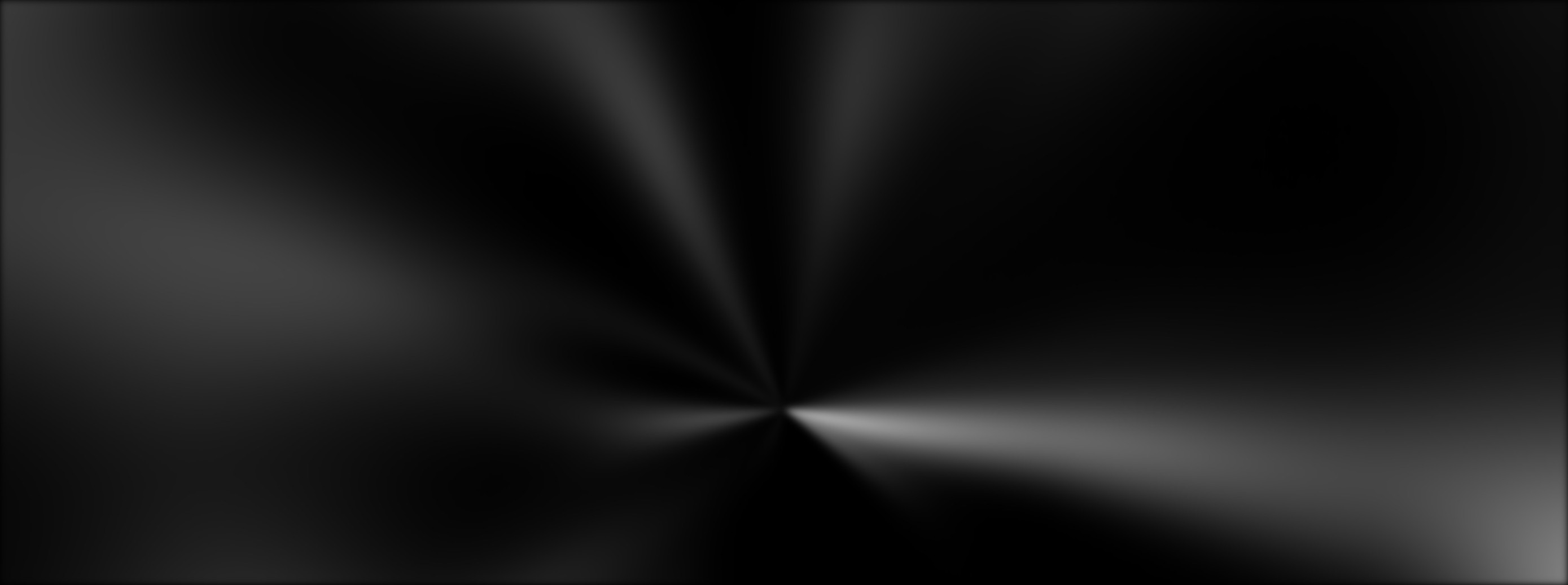 Sleek black background with silver radial highlights emanating from a central point.