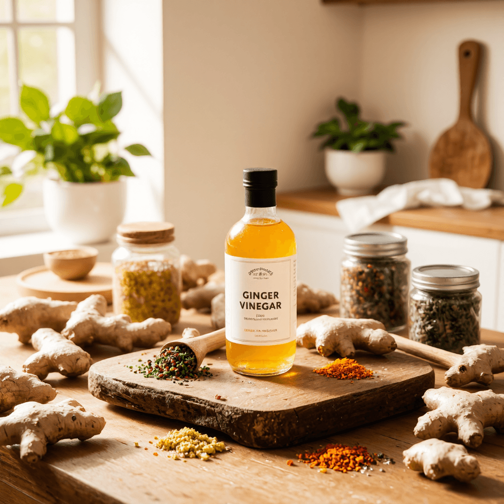 product photography of Ginger Vinegar Gift Box