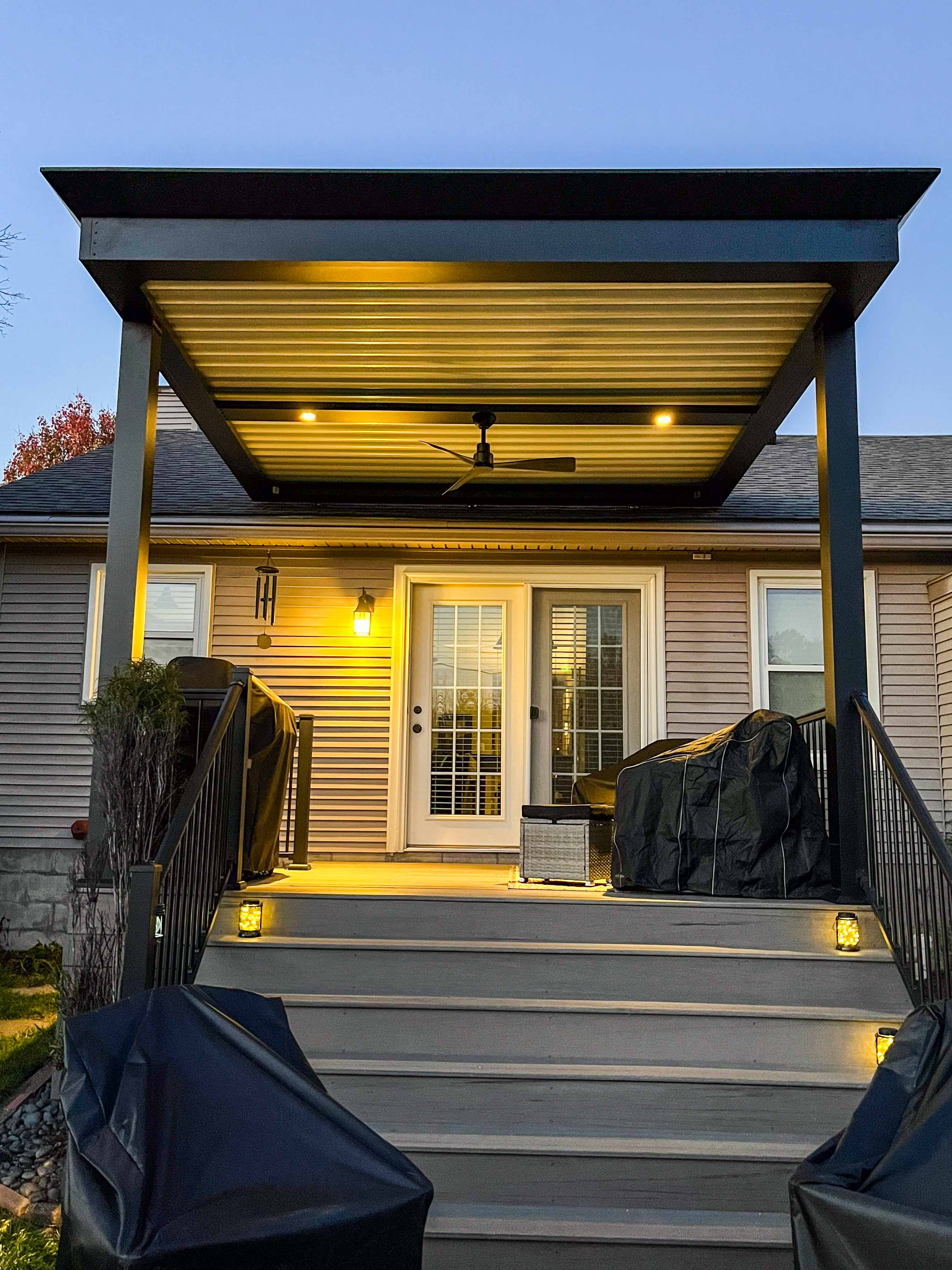 pergola added to a lexington ky home