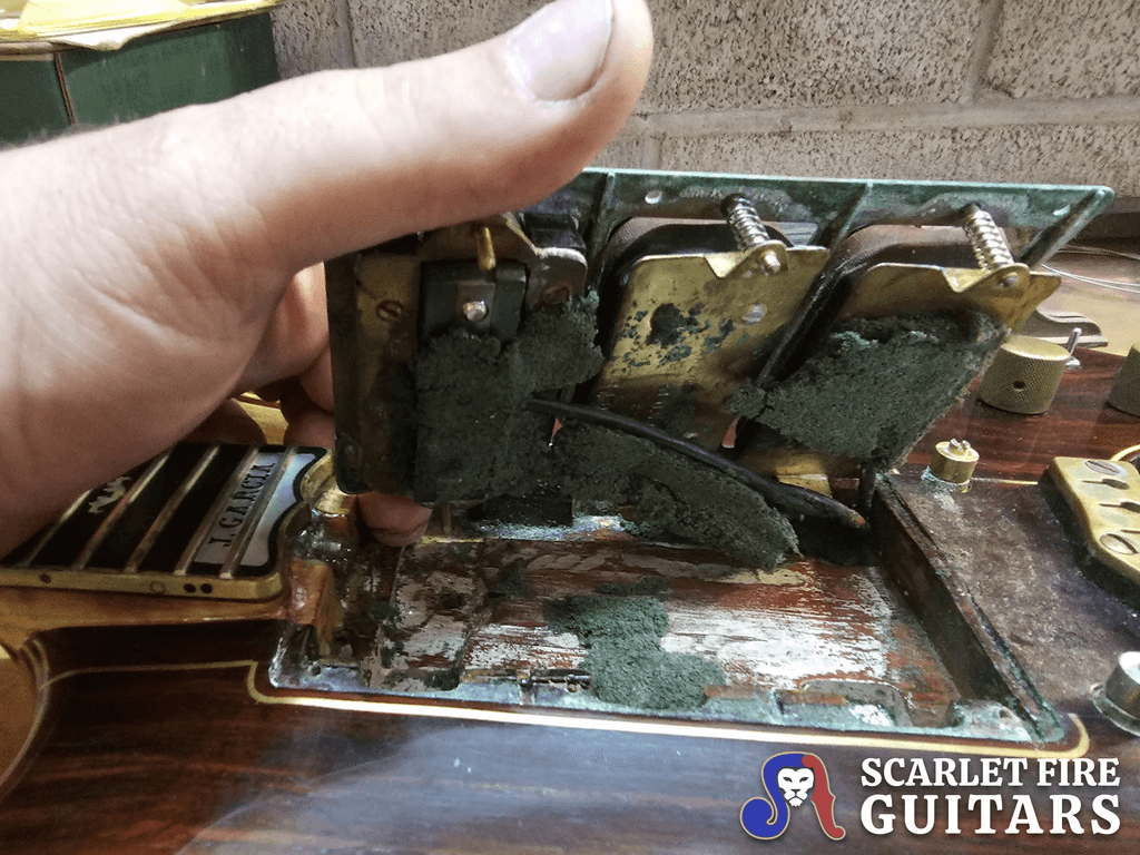 Jerry Garcia's Tiger guitar restoration, pickups