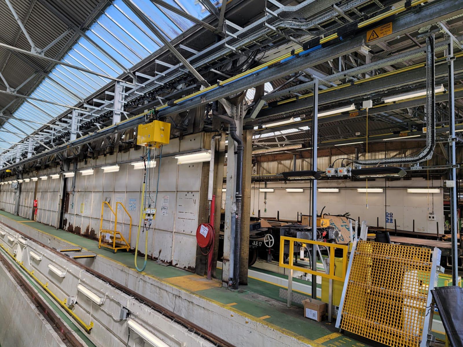 An electrical rail project completed by DPH 