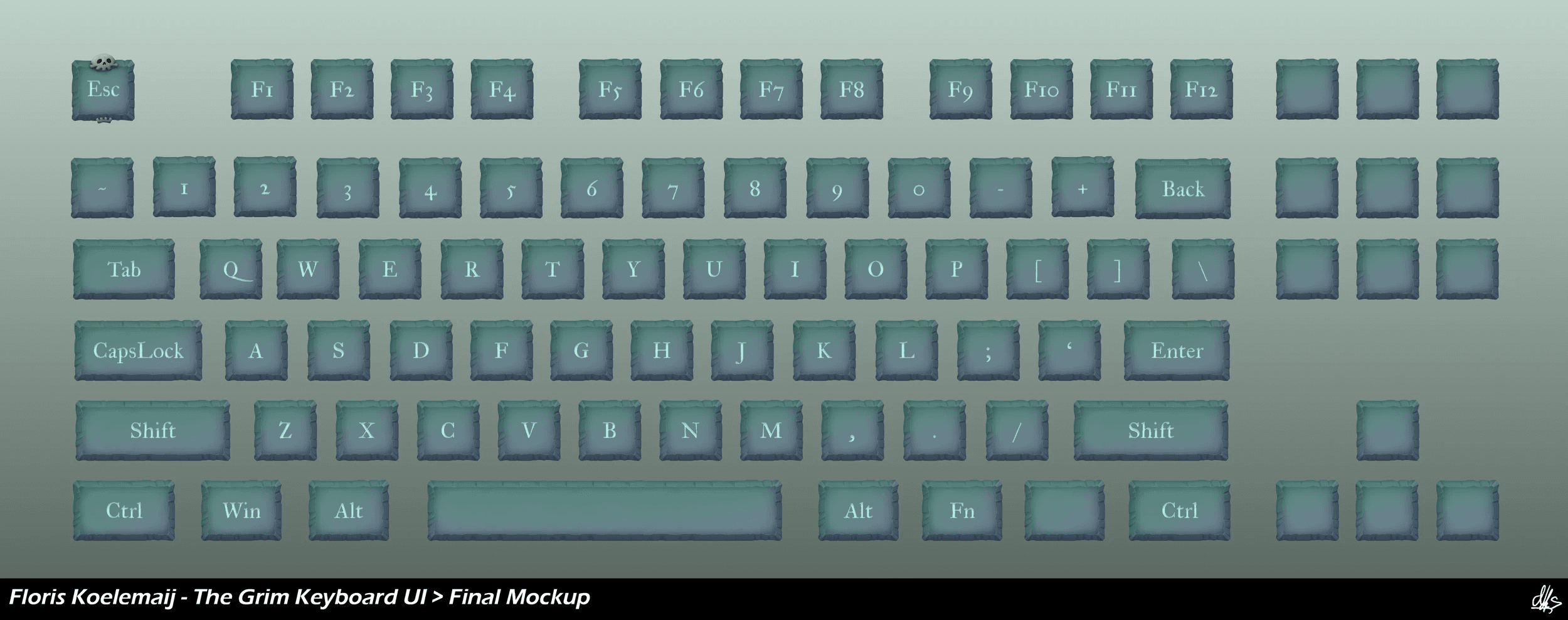 the grim keyboard keyboard ui design banner image