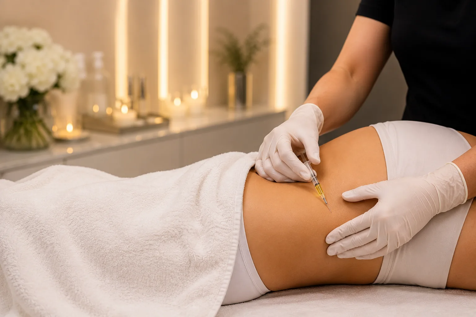Contouring consultation for fat-dissolving treatment