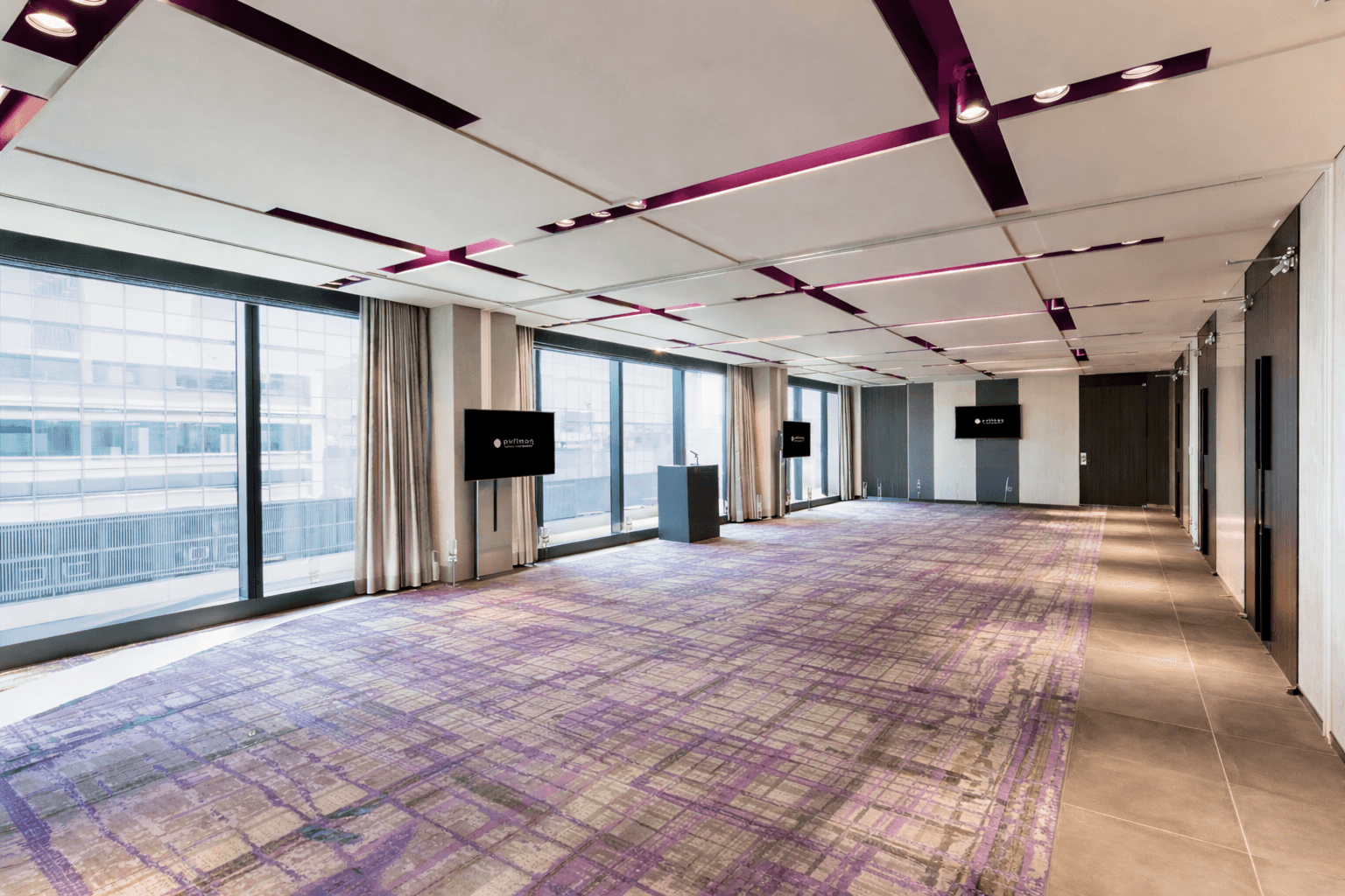 a building with trees and plants