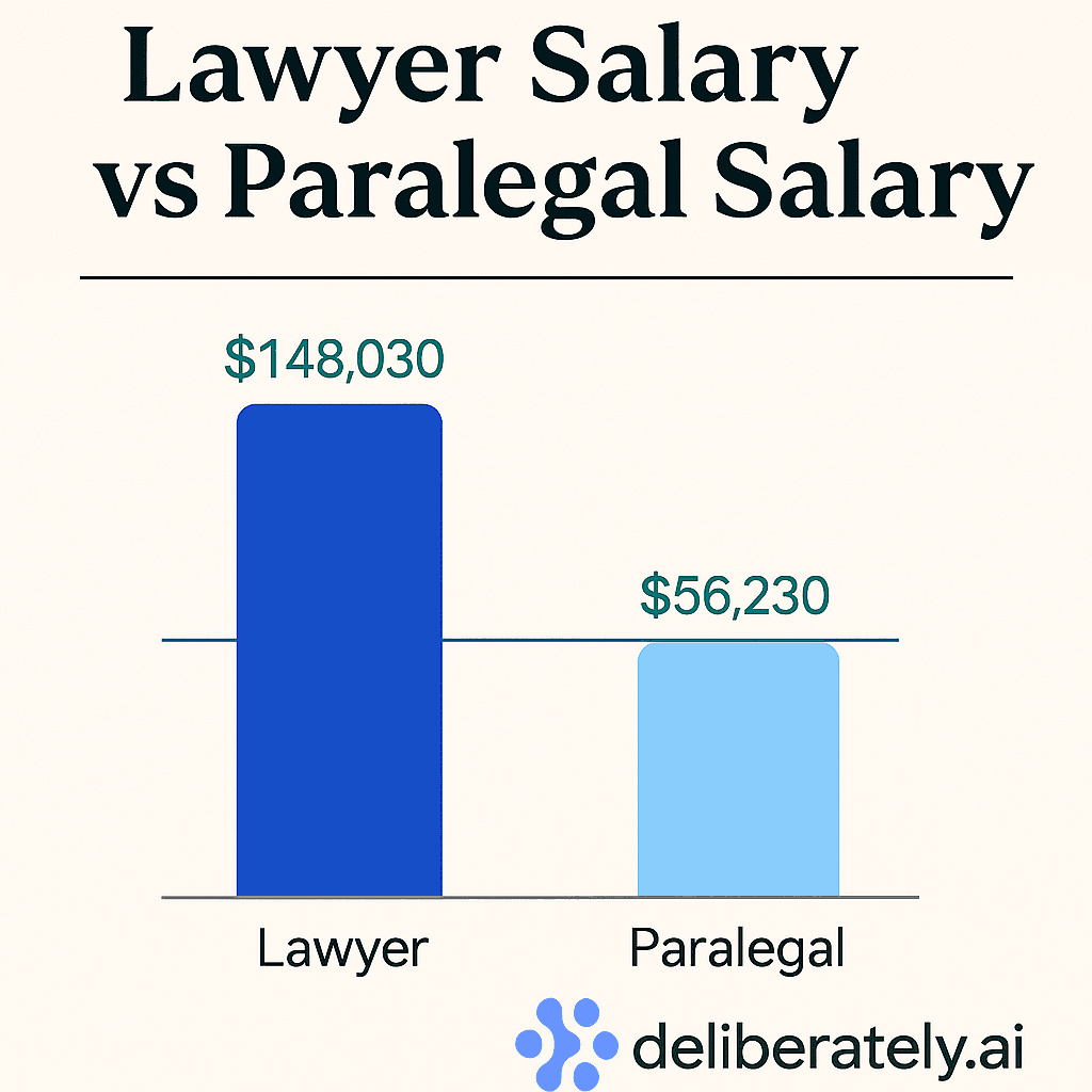 lawyer salary average vs paralegal salary average