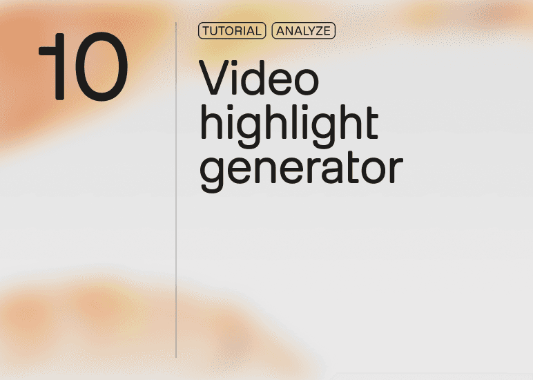 Video highlight analyzer