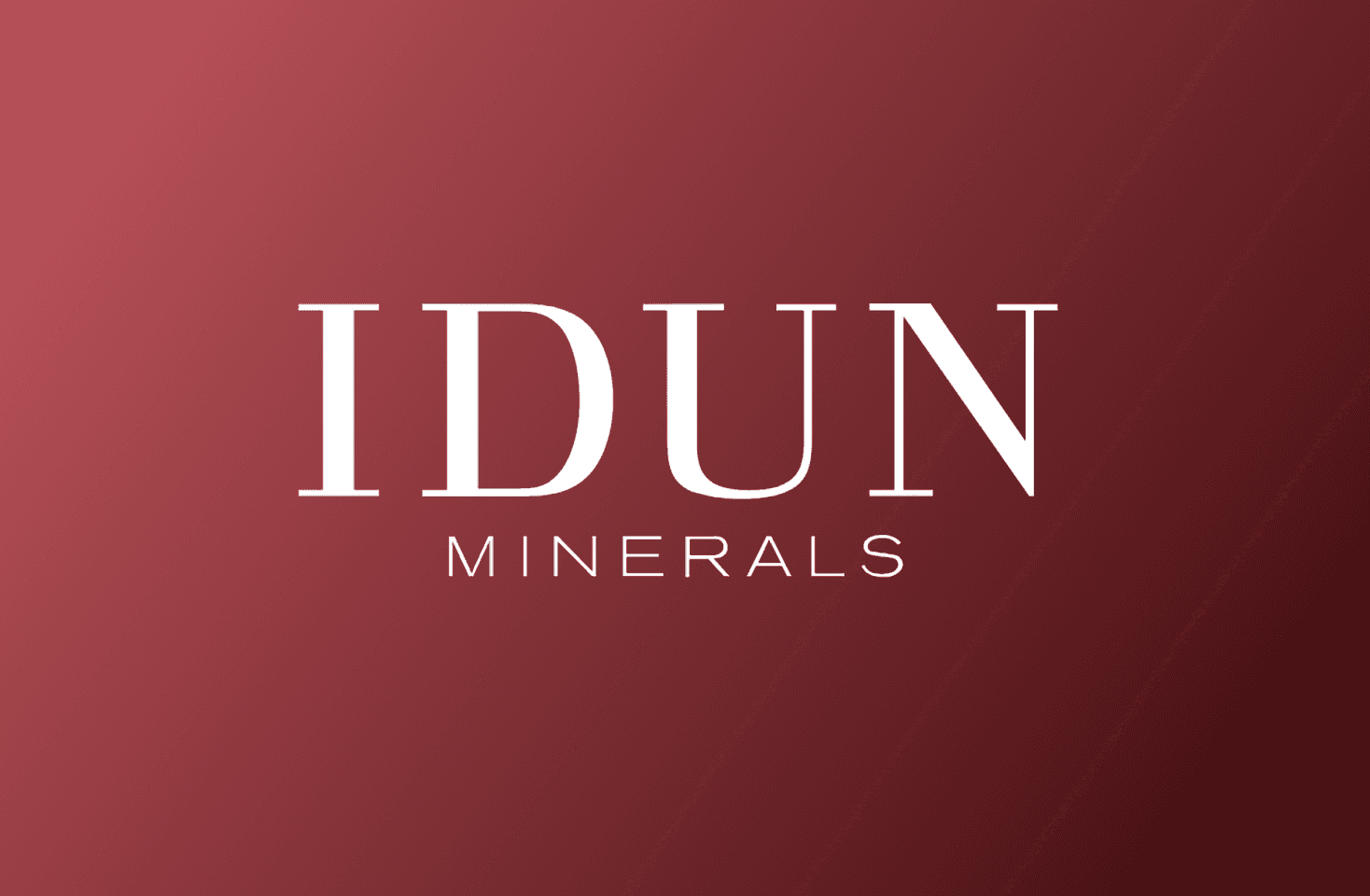 IDUNs logotyp på en bakgrund av smink