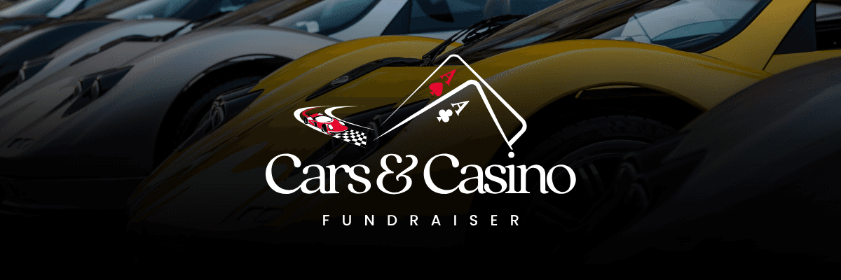 cars and casino fundraiser banner