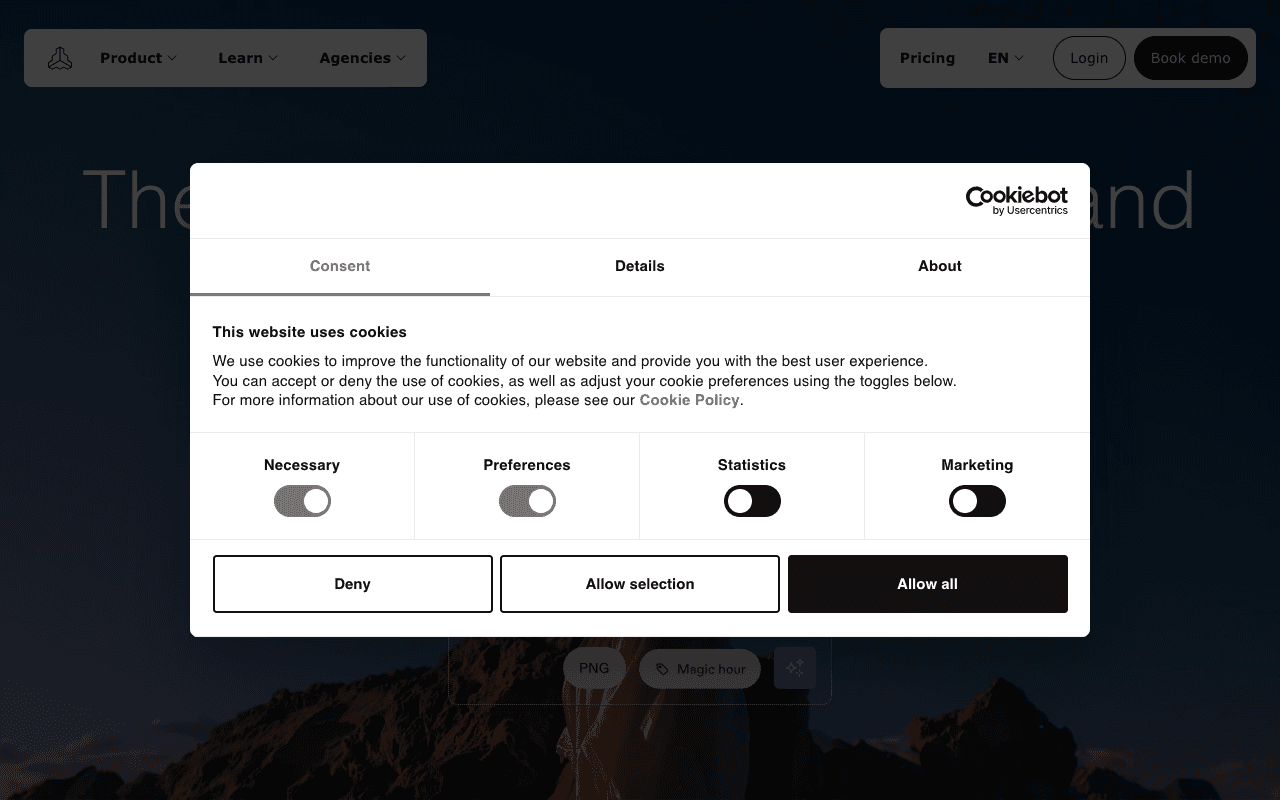 Frontify екранна снимка