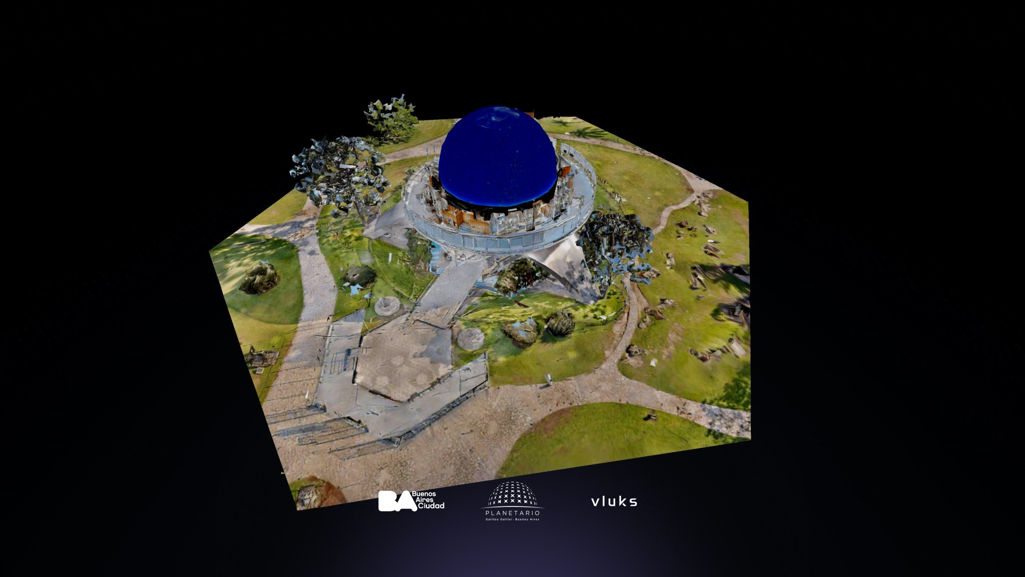 Hero image featuring a greyscaled communication platform on an abstract background.