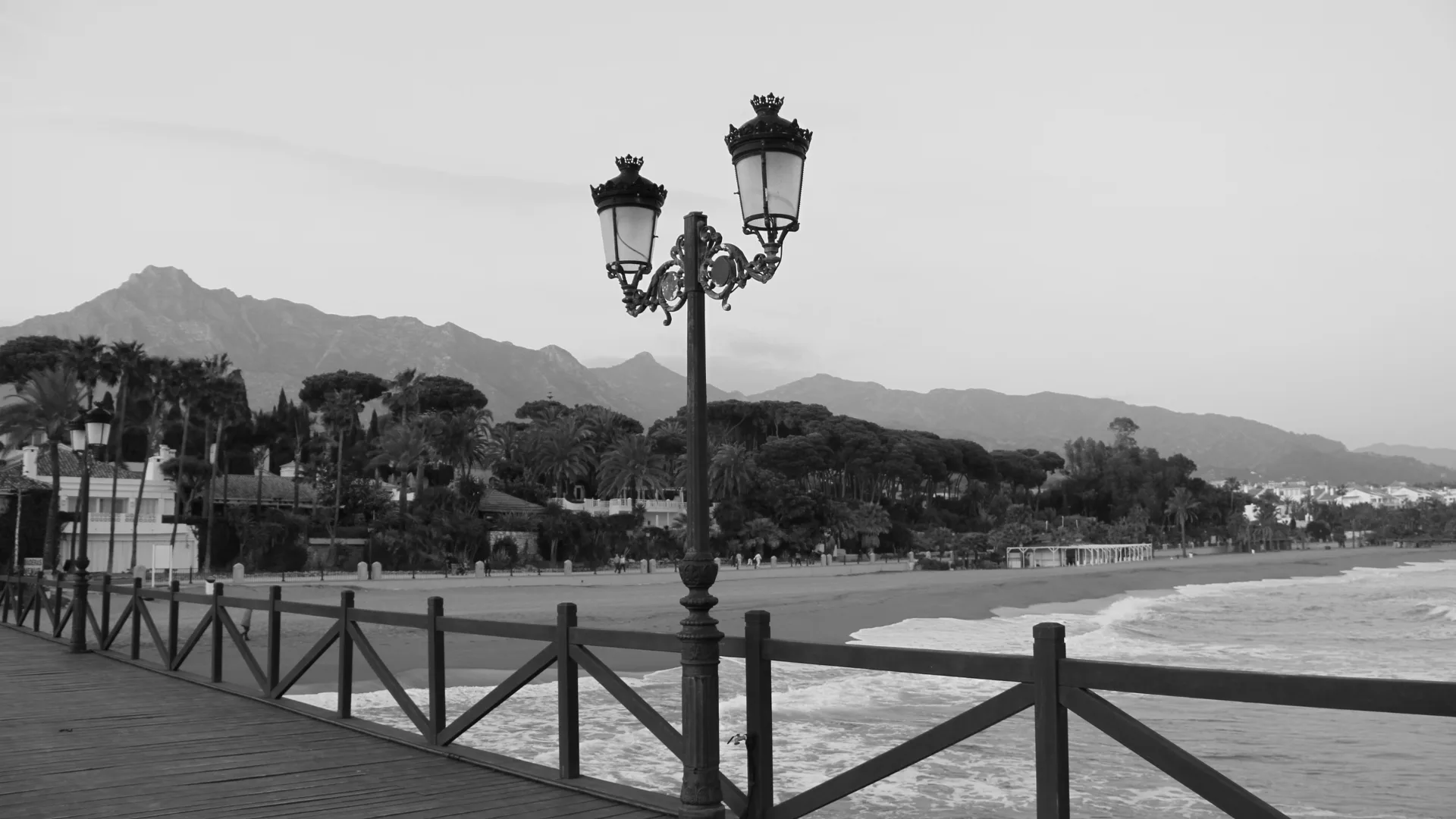 Marbella with sea and mountain views