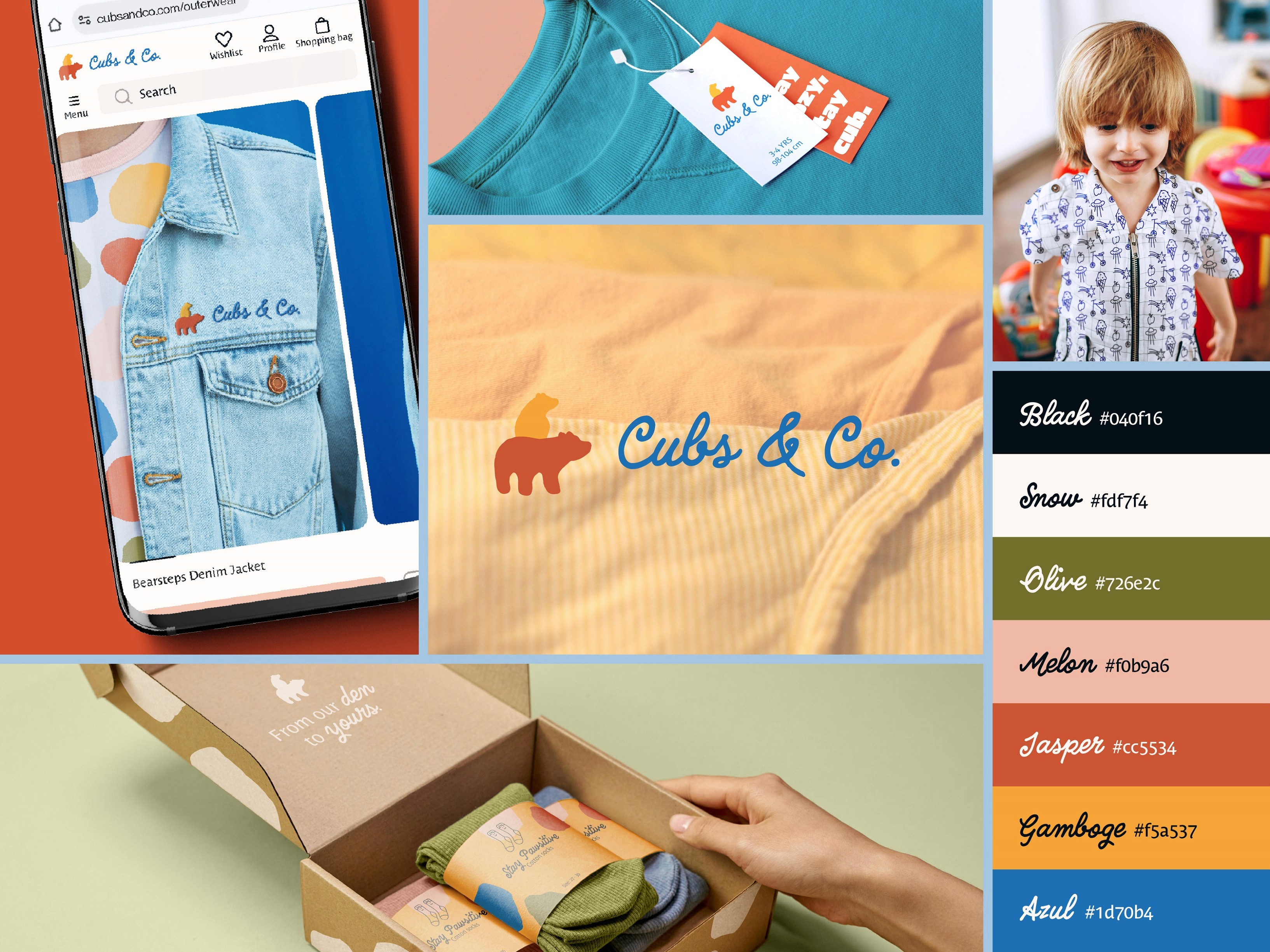 The logo of the choir, in the back a young boy looking at a music sheet beside a piano