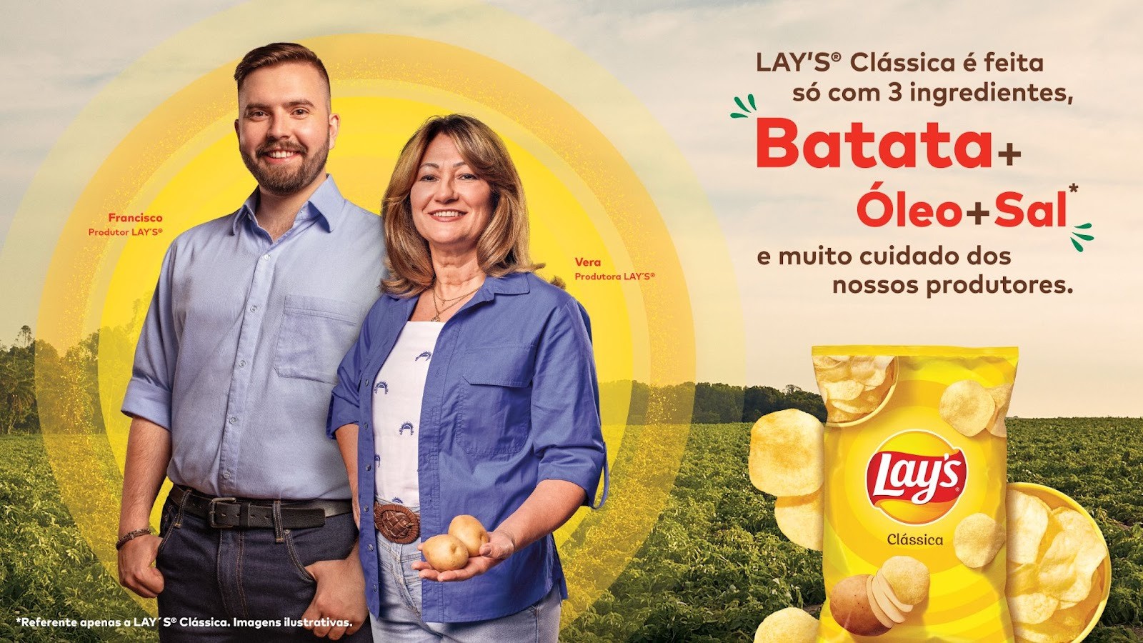 Lay’s destaca simplicidade na produção dos snacks em campanha de aniversário