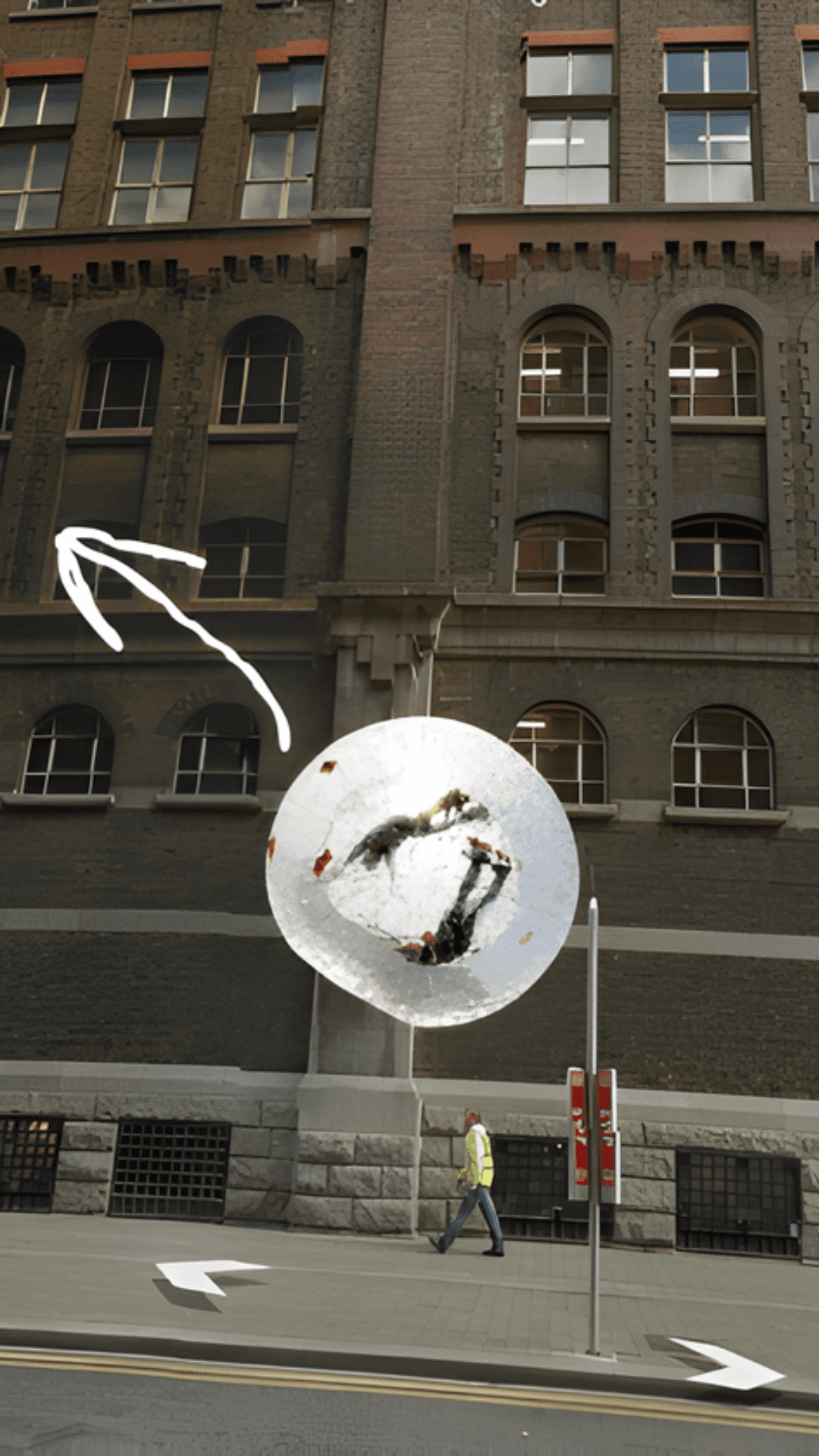 The bubble begins to expand and transform into the base of a pint glass