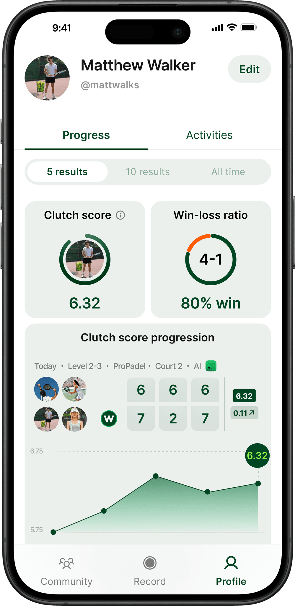 Clutch - The AI Camera for Padel